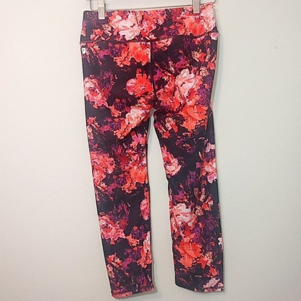 Fabletics Mid Rise Colorful Workout Legging Crop S - Picture 2 of 4